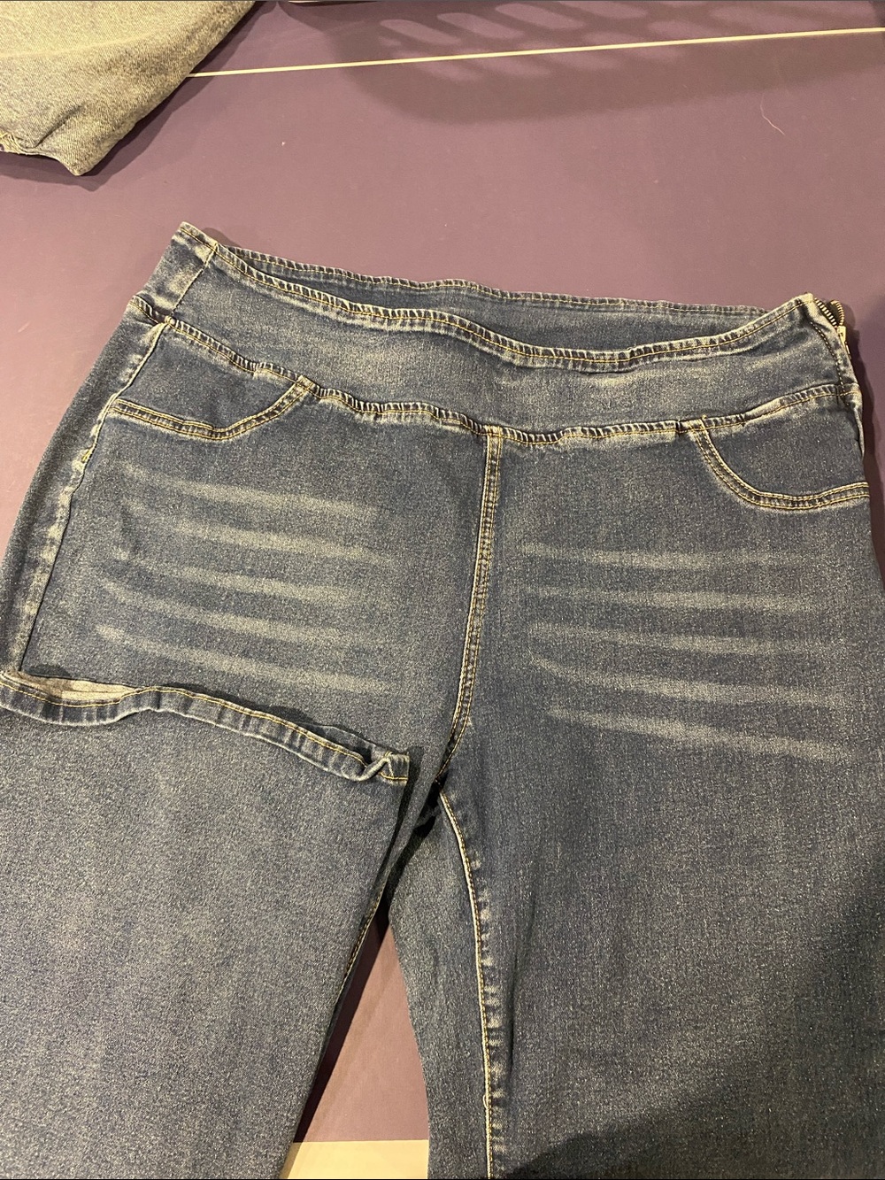Women's Stretch Jeggings in Medium Blue Wash